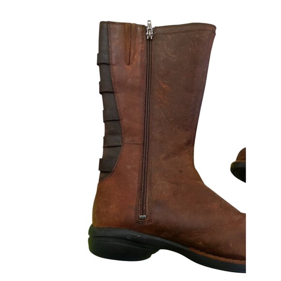 Merrel Captiva Waterproof High Boots Women 7.5 Brown Equestrian Nubuck Suede - Picture 14 of 16